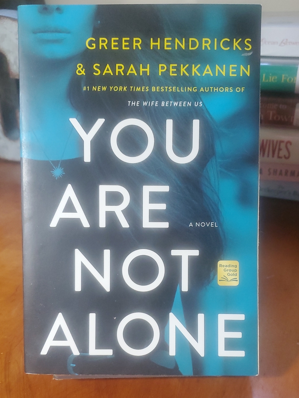 You Are Not Alone by Greer Hendricks & Sarah Pekkanen - Teal/Black Paperback